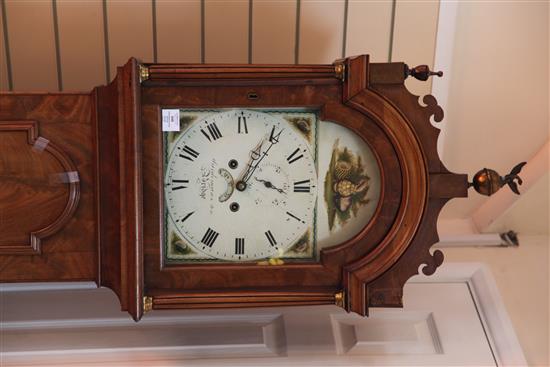 Hardeman & Son, Bridge (Canterbury). An early 20th century mahogany eight day longcase clock, 7ft 6in.